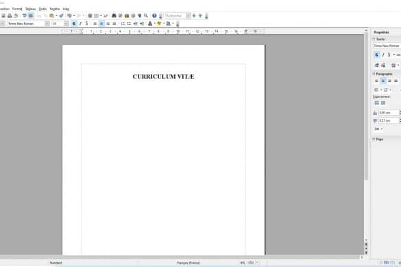 Comment mettre format paysage sur open office ? - I Announce